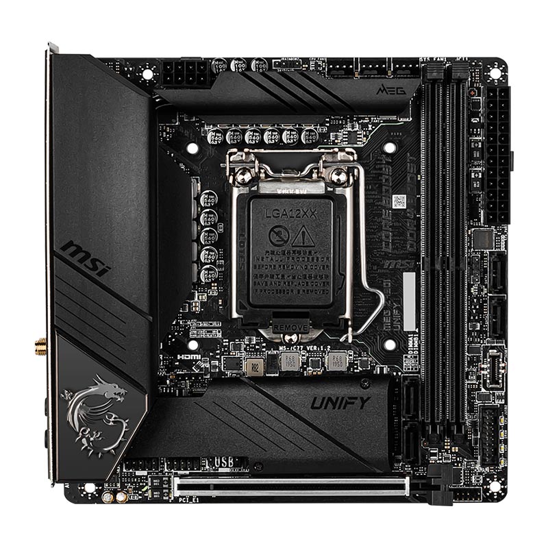 La carte mère MSI MEG Z490I Unify