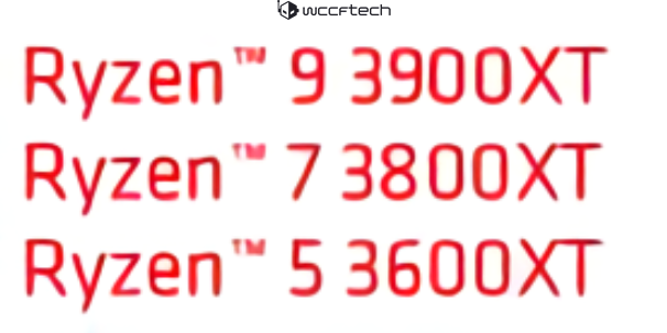 Ryzen 3900XT, 3800XT et 3600XT