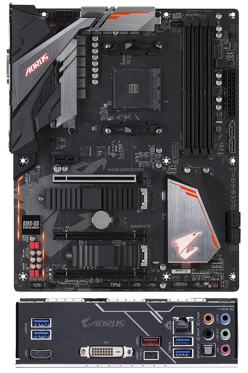 La carte mère Aorus B450 Pro