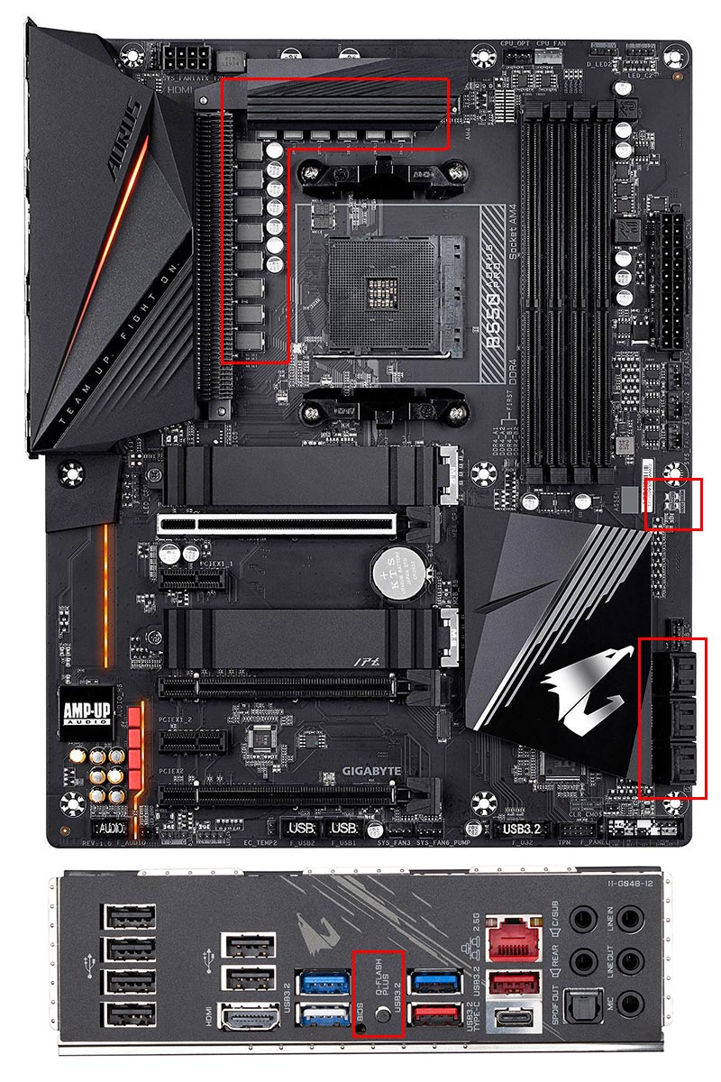 La carte mère Aorus B550 Pro
