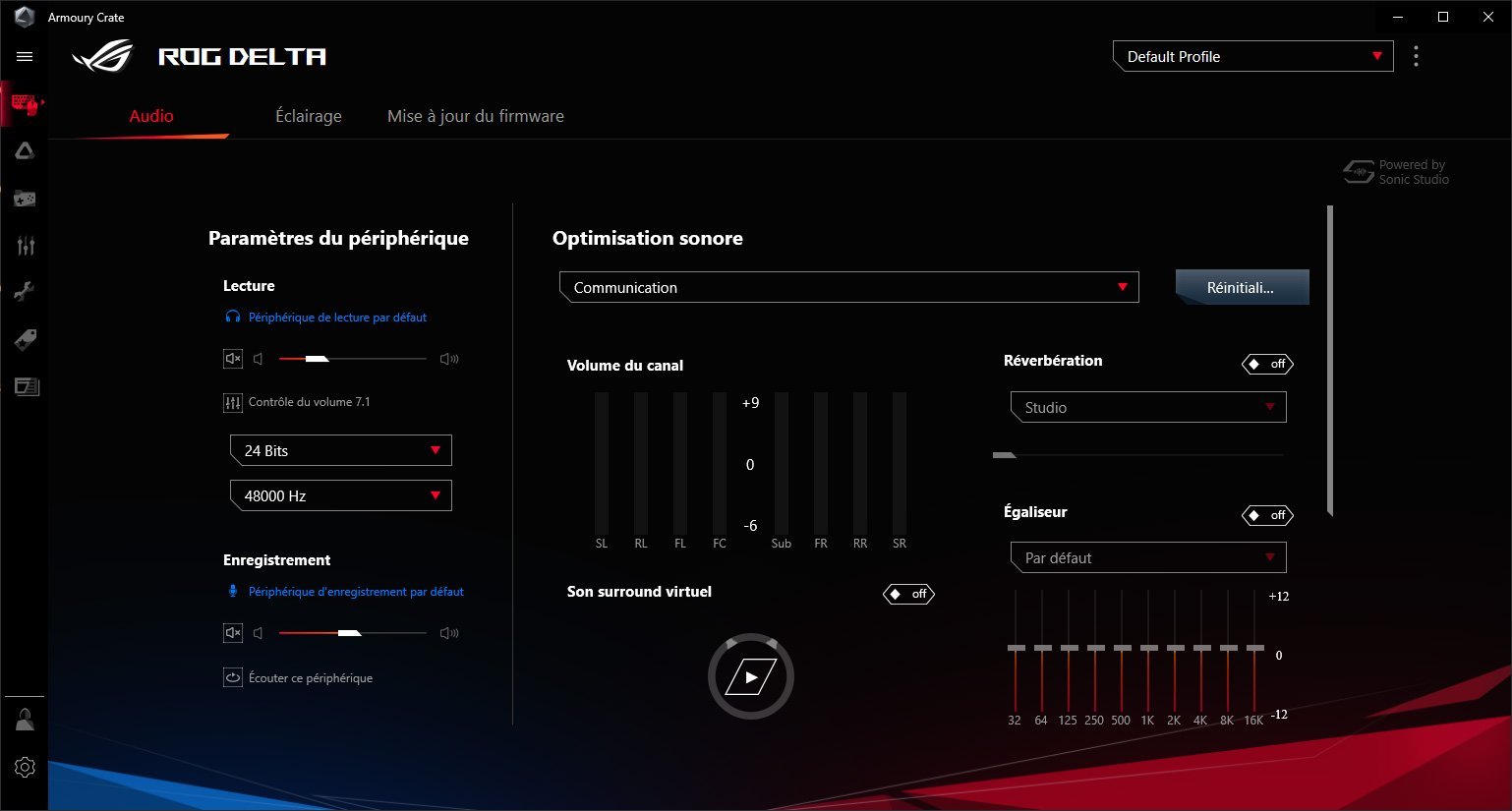 Logiciel Asus Armoury Crate
