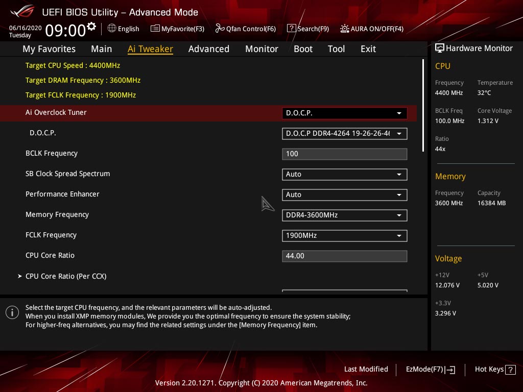 Bios Asus Rog Strix B550-E Gaming