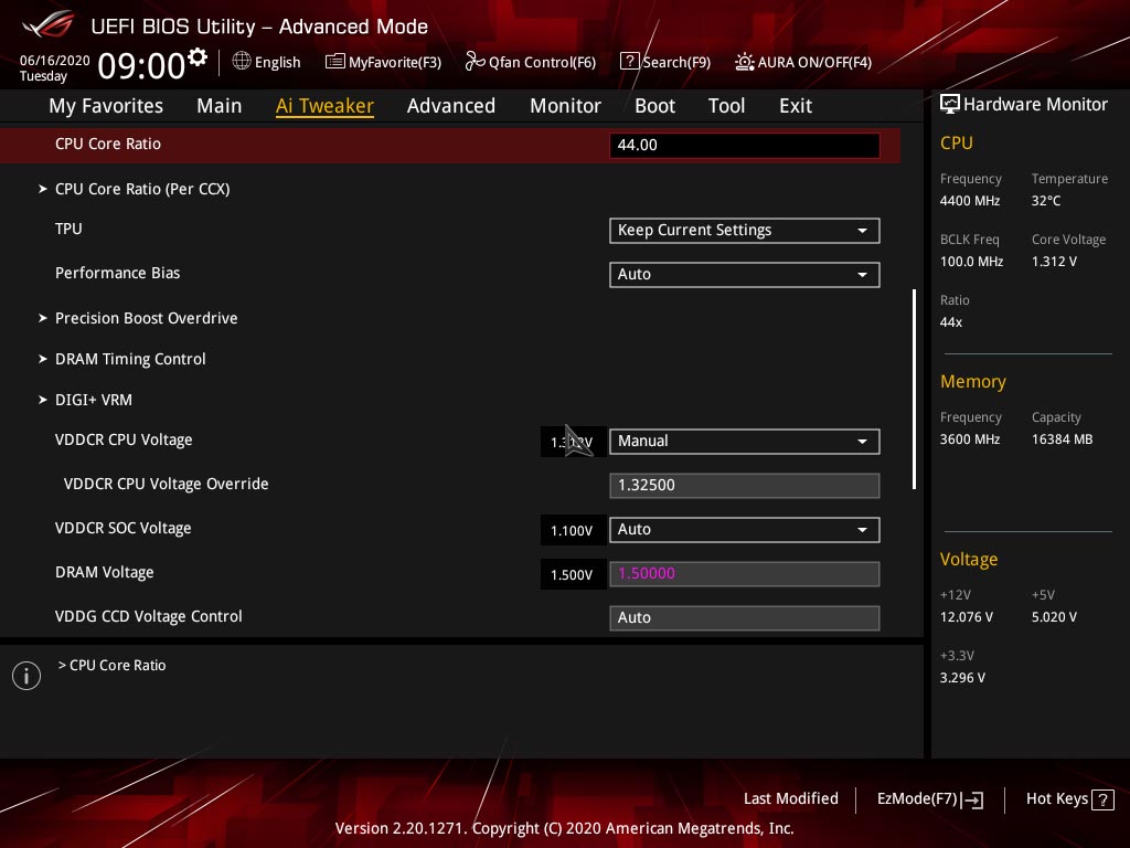 Bios Asus Rog Strix B550-E Gaming