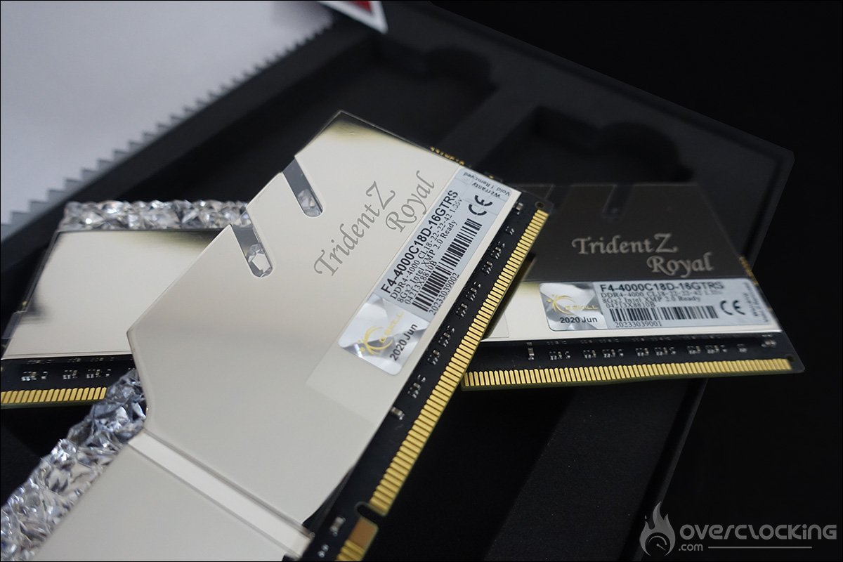 Kit mémoire GSKILL TridentZ Royal 4000 MHz CL18