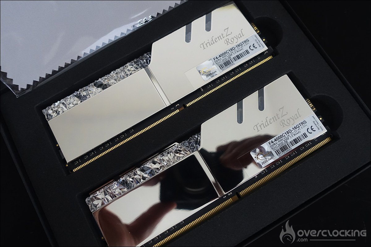 Kit mémoire GSKILL TridentZ Royal 4000 MHz CL18