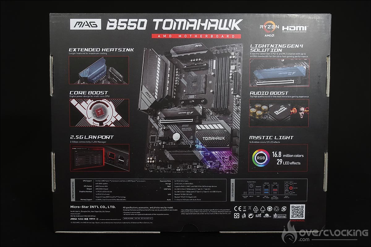 MSI MAG B550 TomaHawk