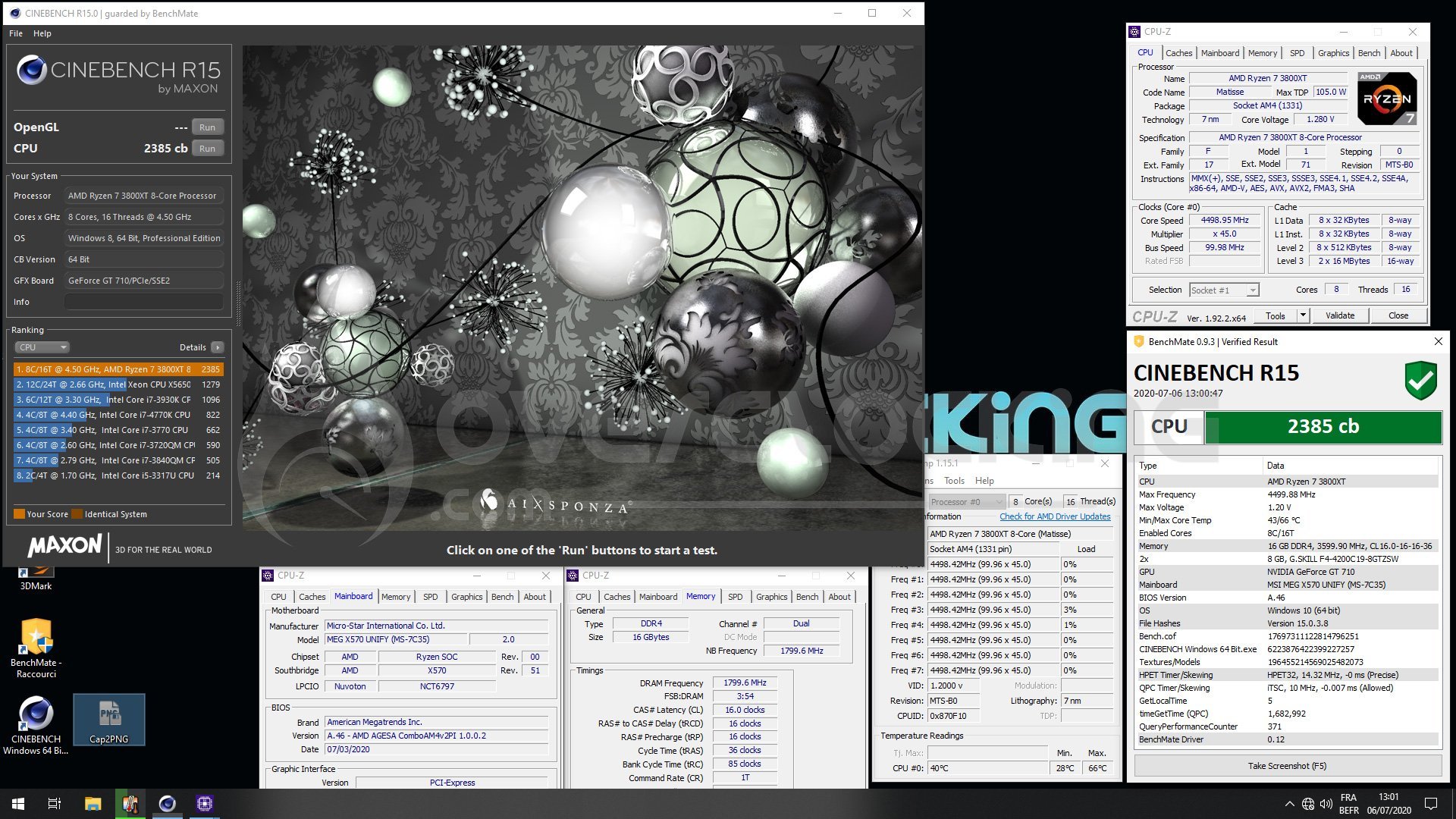 Overclocking AMD Ryzen 3800XT à 4.5 GHz