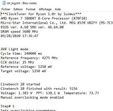 Logiciel ClockTuner