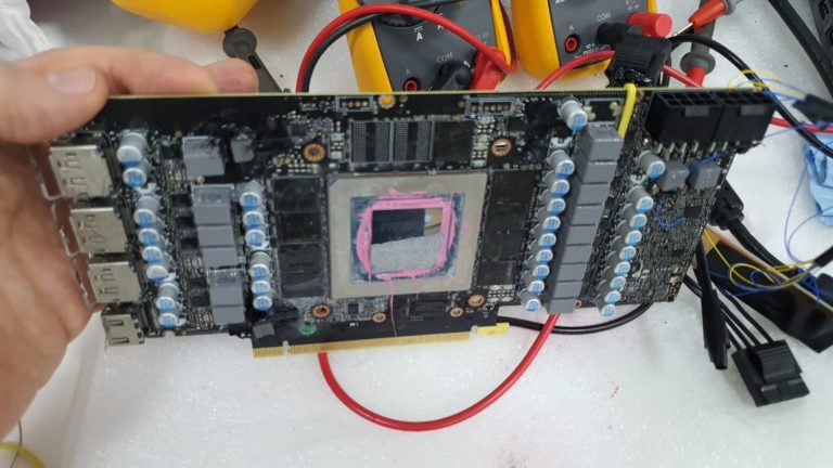Session sous froid pour la RTX 3080 de Galax