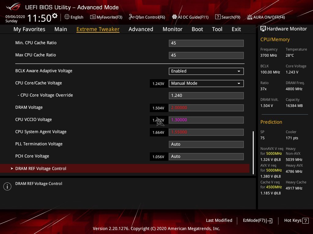 Overclocking mémoire via les profils du bios