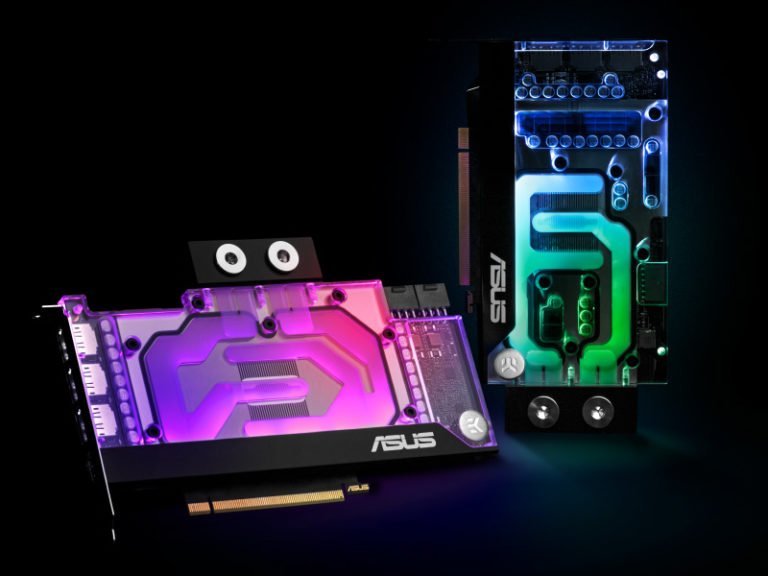 Une série d'Asus RTX 30x0 avec waterblock EK