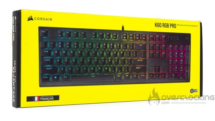 Boîte Corsair K60 RGB Pro