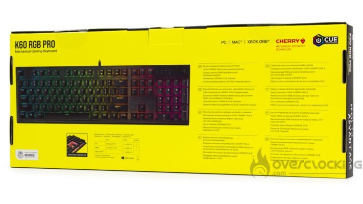 Boîte Corsair K60 RGB Pro
