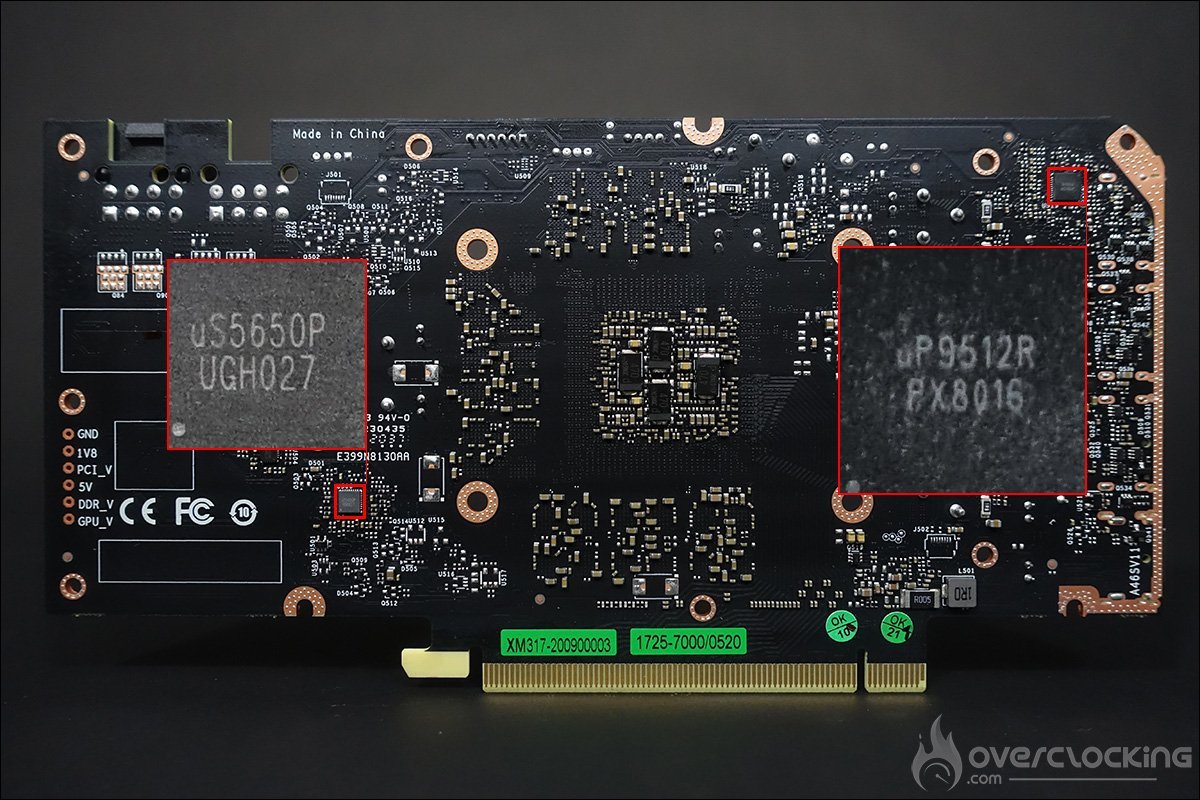 Le PCB de la KFA2 RTX 3070 SG (1-Click OC)
