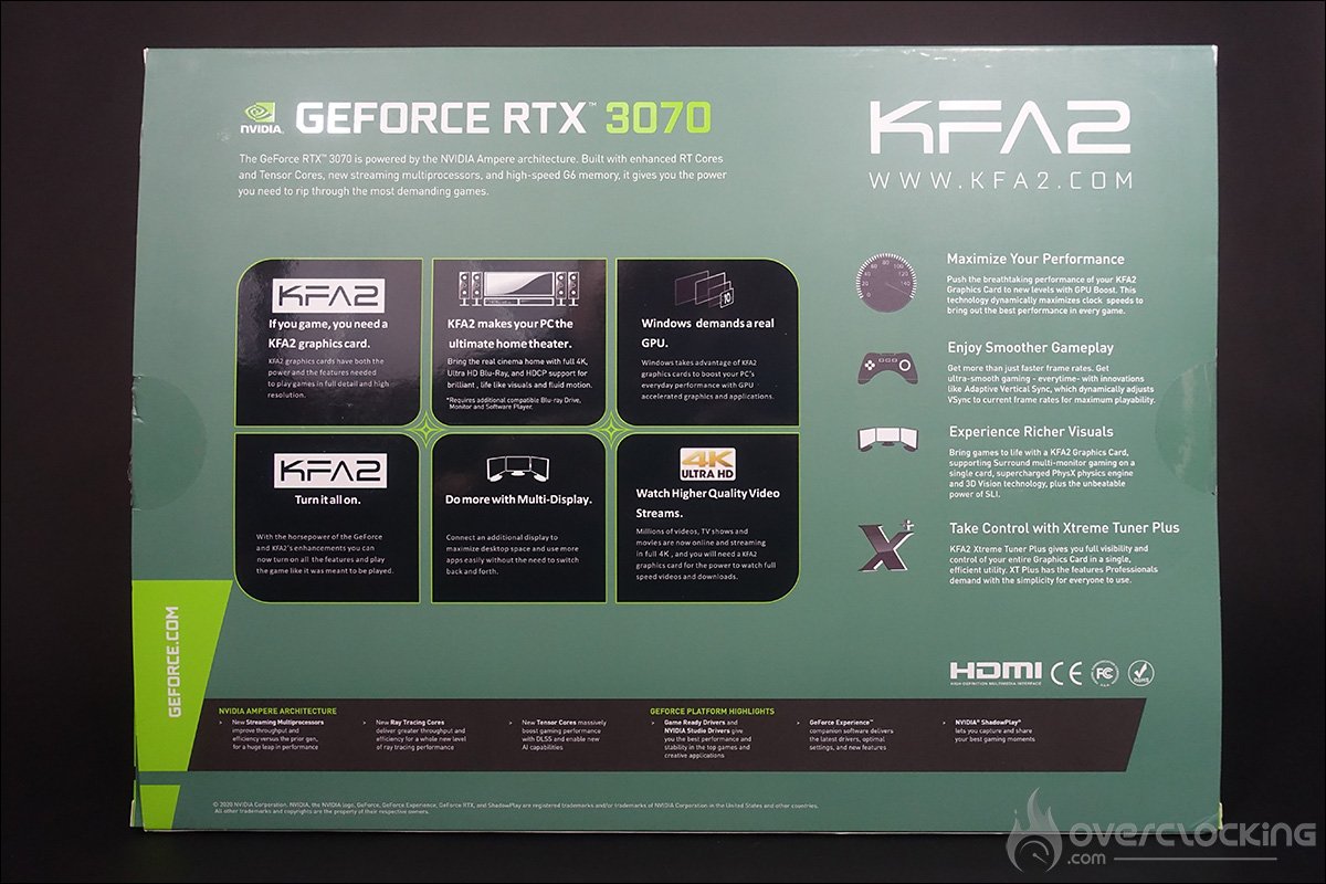 Bundle KFA2 RTX 3070 SG (1-Click OC)