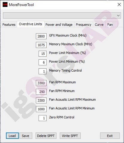 Logiciel MorePowerTool