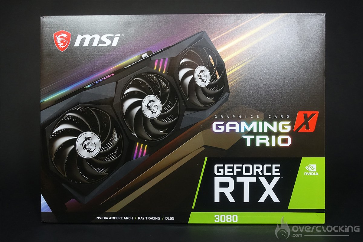 Boite MSI RTX 3080 Gaming X Trio