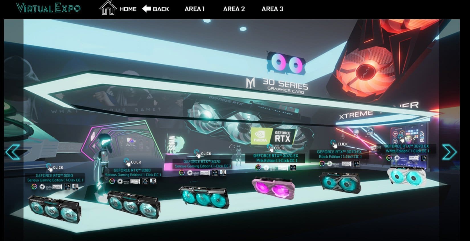 Exposition virtuelle de la marque GALAX KFA2