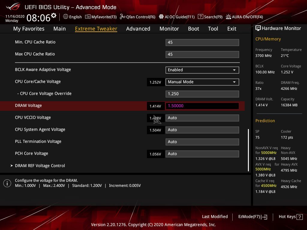 Réglages BIOS profil XMP GSKill TridentZ Royal