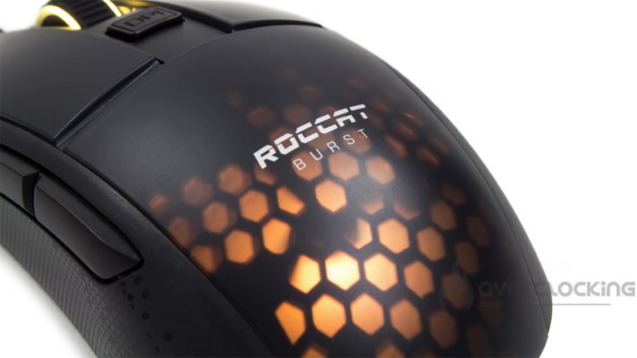 Roccat Burst Pro illuminée de ses LED RGB