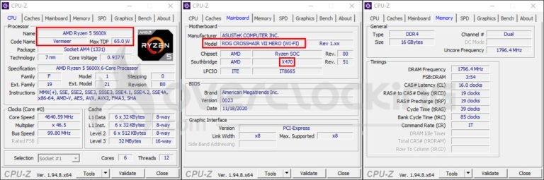 Vermeer 5600X + chipset X470, oui ça fonctionne !