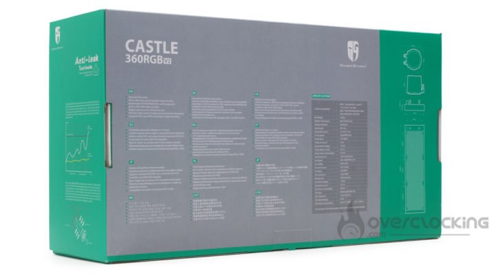 DeepCool Castle 360RGB v2 boîte arrière