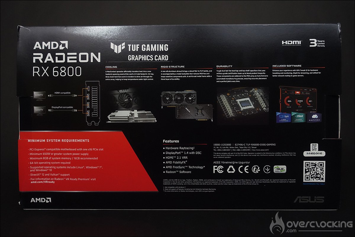 Asus RX 6800 TUF Gaming OC