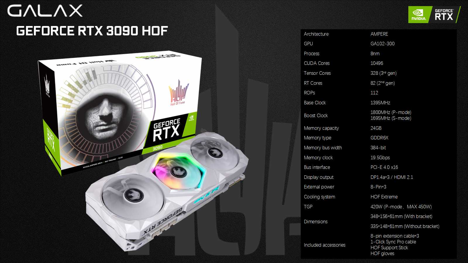 GALAX RTX 3090 HOF