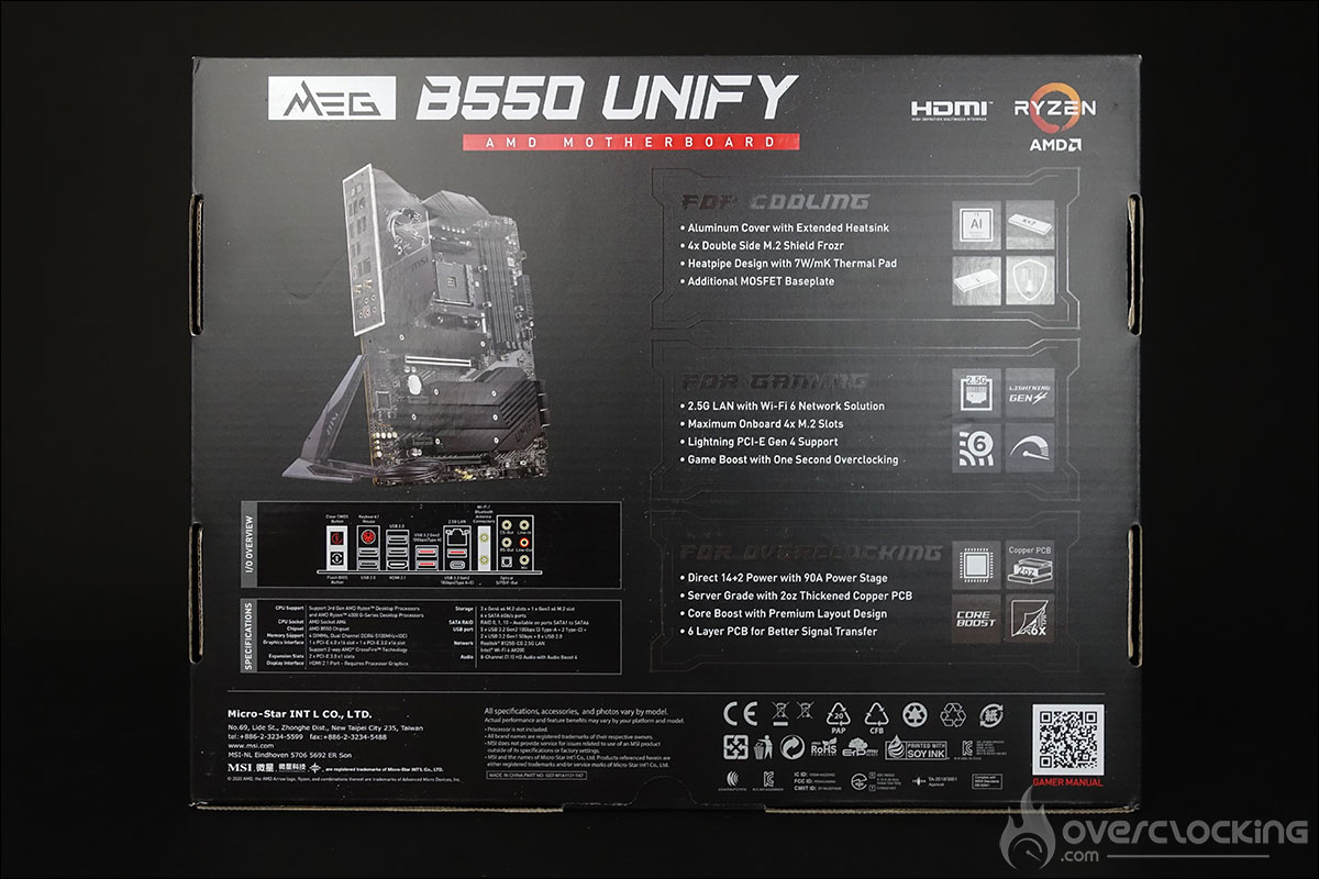 MSI MEG B550 Unify
