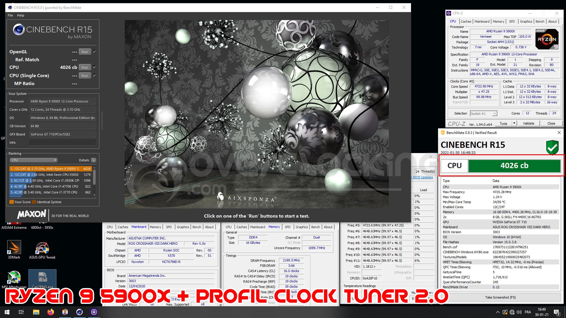 Résultats OC Clock Tuner 2.0