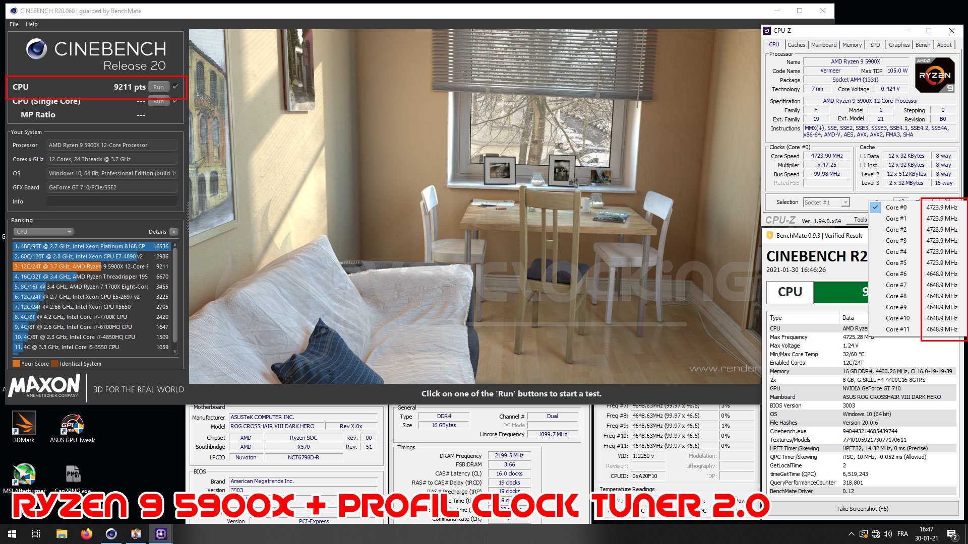 Résultats OC Clock Tuner 2.0