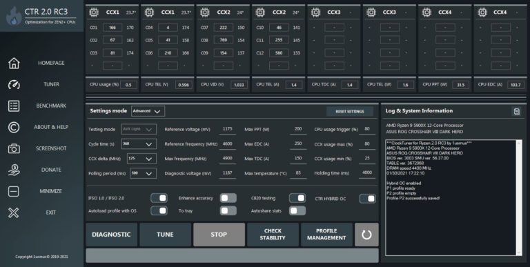Tutoriel : Clock Tuner for Ryzen, version 2.0