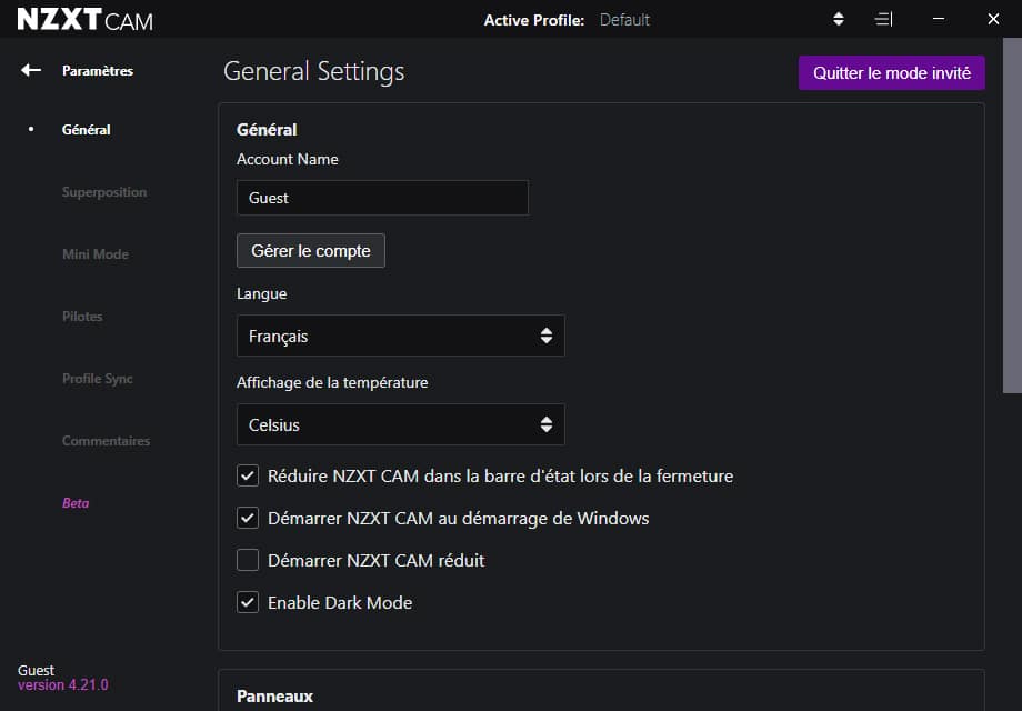 Le logiciel CAM de chez NZXT