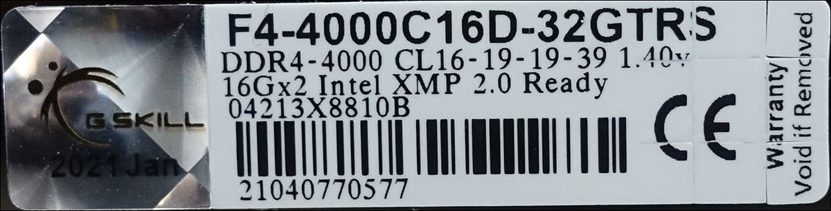 GSKill TridentZ Royal 32 GB 4000 CL16
