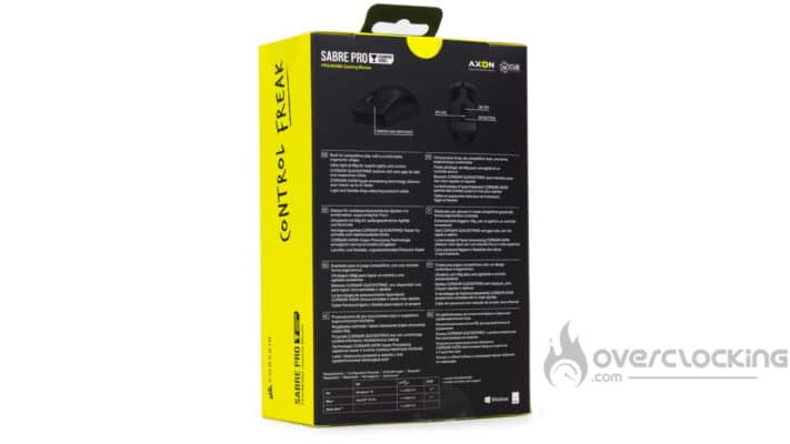 Corsair Sabre Pro - Boîte