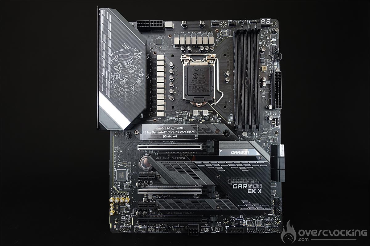 La carte mère MSI MEG Z590 Carbon EK X