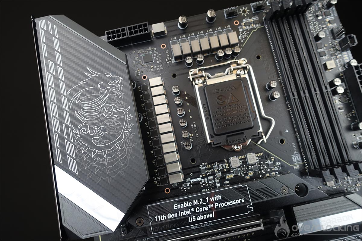 La carte mère MSI MEG Z590 Carbon EK X