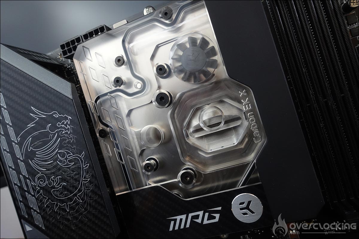 Installation waterblock MSI MEG Z590 Carbon EK X