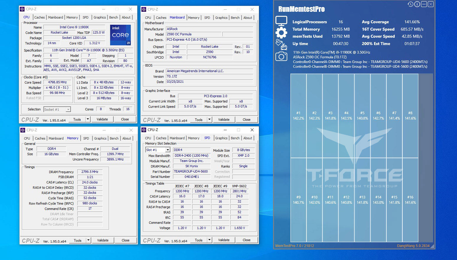 TeamGroup T-Force Z590 Rocket Lake