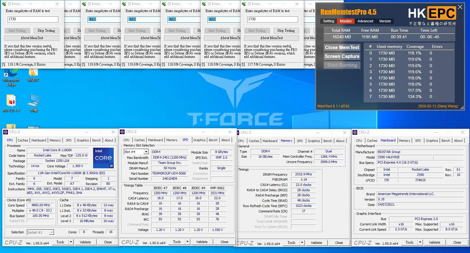 TeamGroup T-Force Z590 Rocket Lake