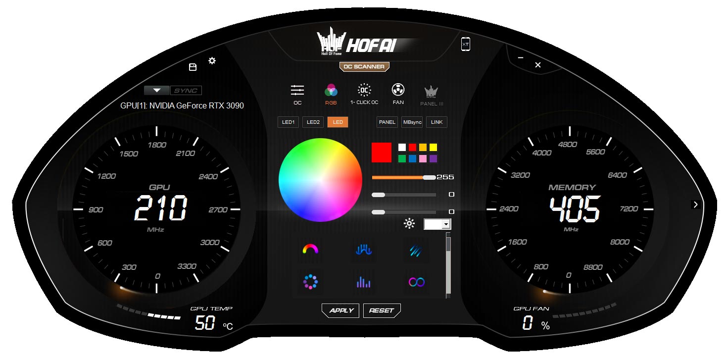 Logiciel KFA2 GALAX HOF AI