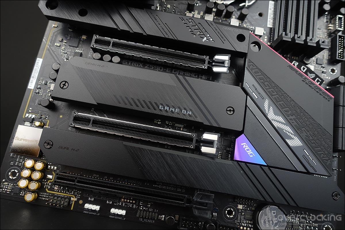 La carte mère ROG Strix Z590-E Gaming Wifi d'Asus