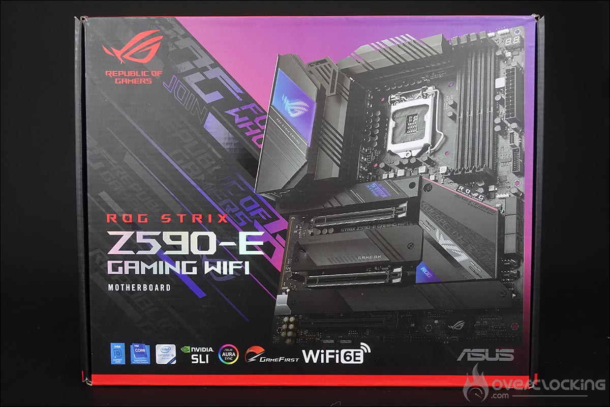 La carte mère ROG Strix Z590-E Gaming Wifi d'Asus