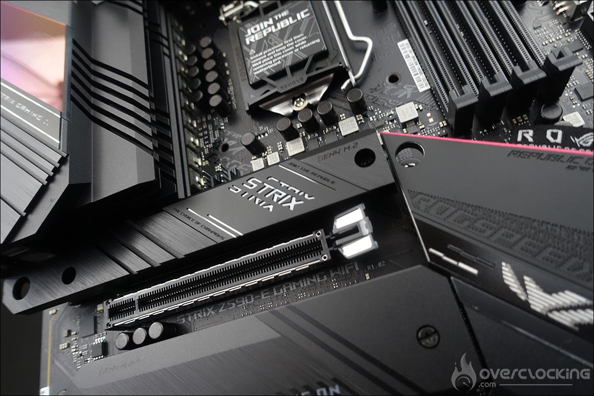 La carte mère ROG Strix Z590-E Gaming Wifi d'Asus