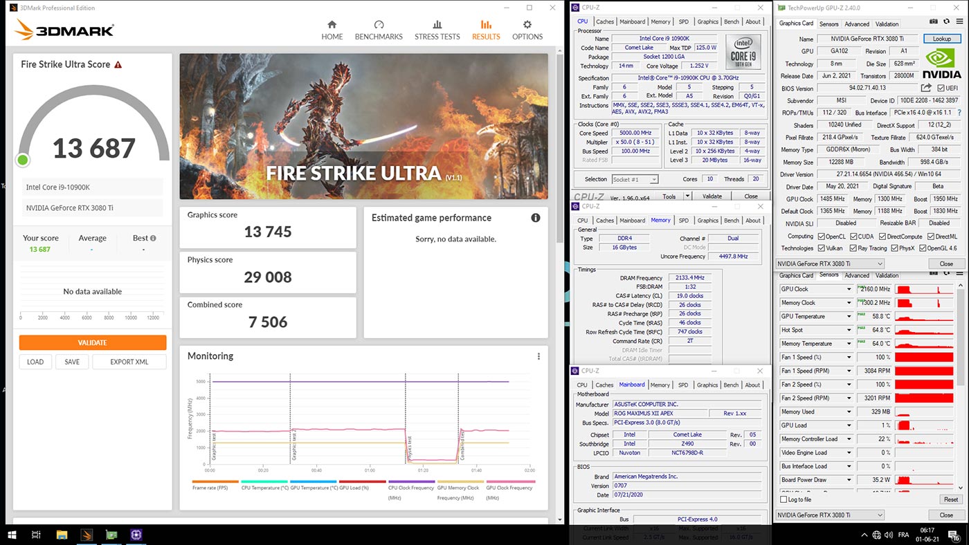 Overclocking MSI RTX 3080 Ti Suprim X