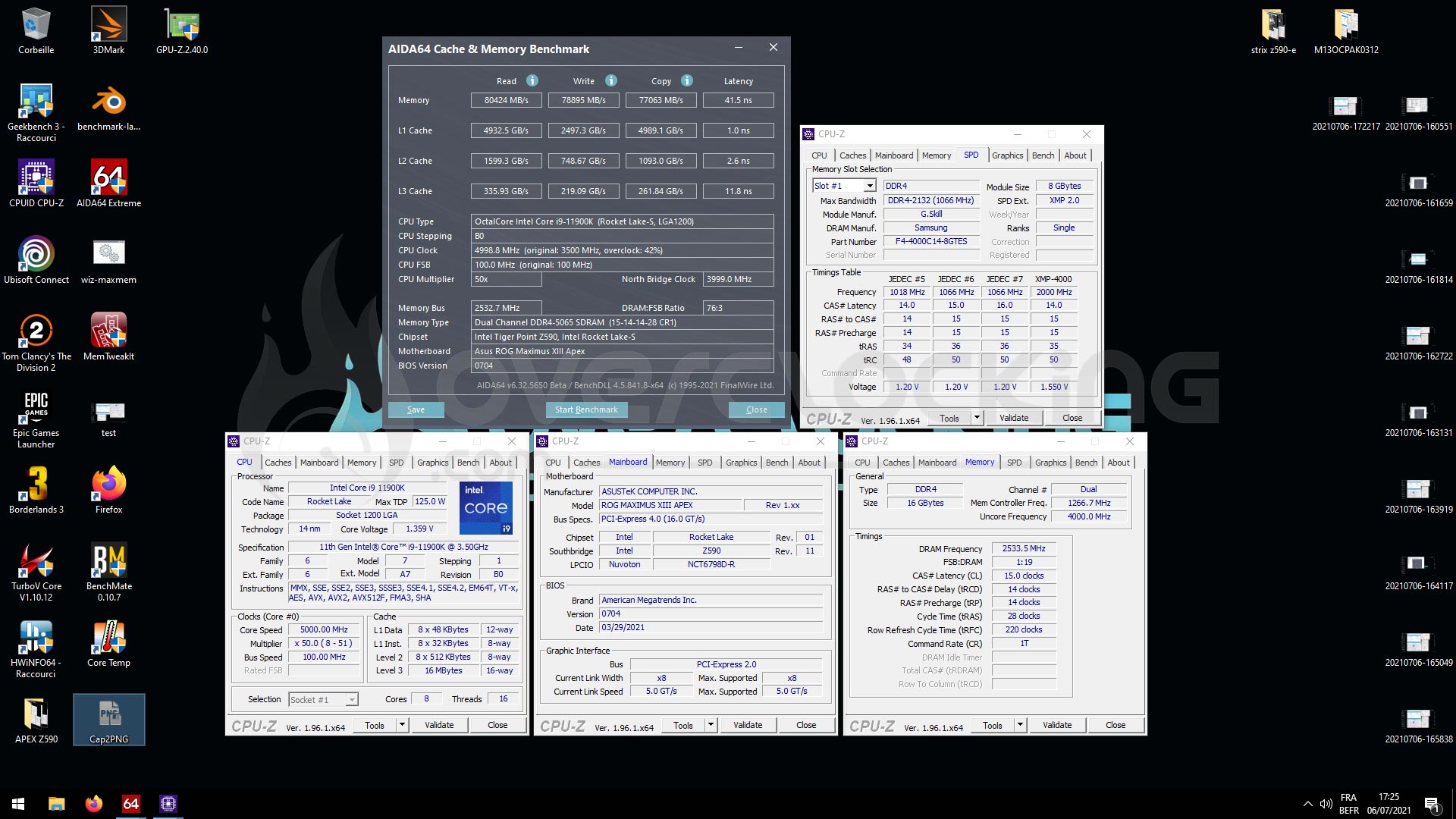 Overclocking 5066 C15 GSKill Trident Z Royal Elite 4000 C14