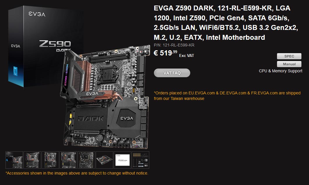 EVGA Z590 Dark