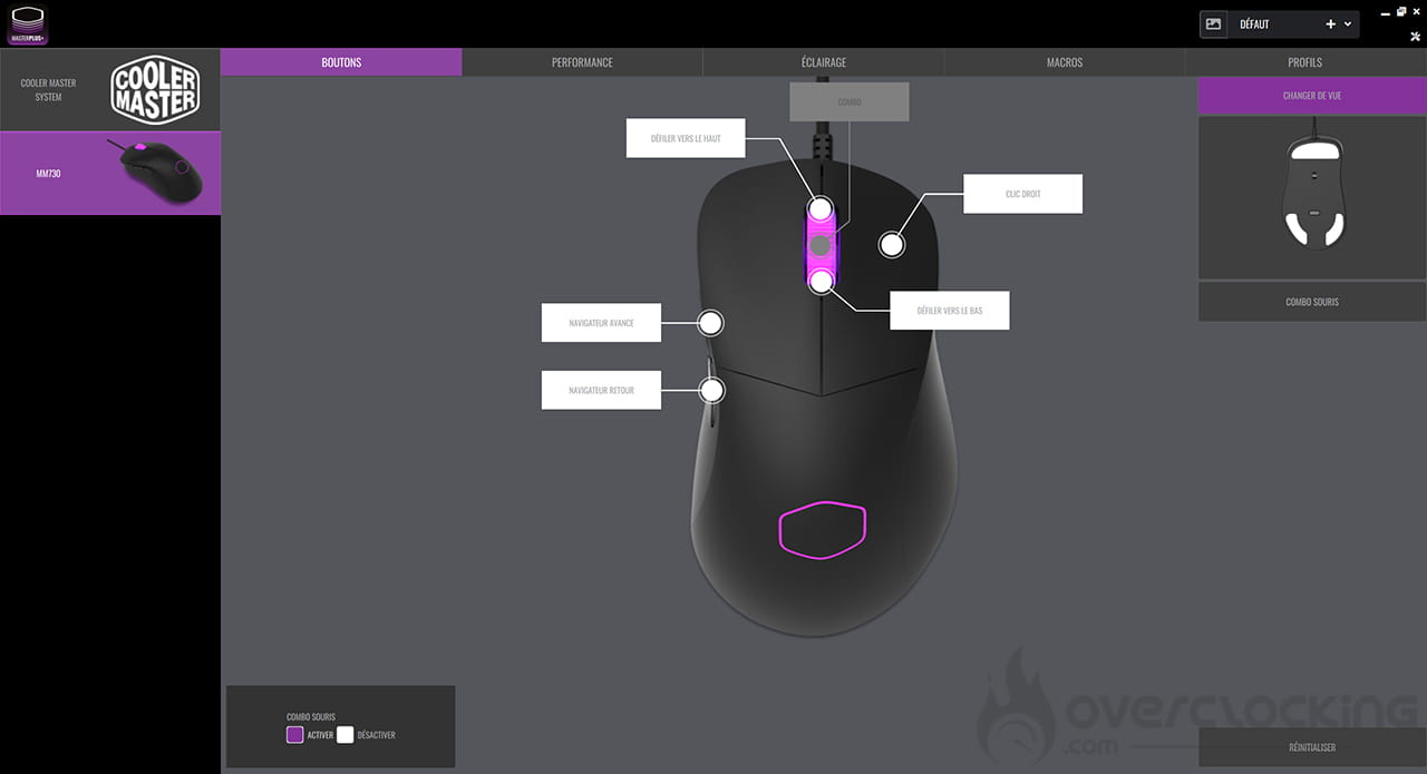 Cooler Master Master Plus - Souris MM730