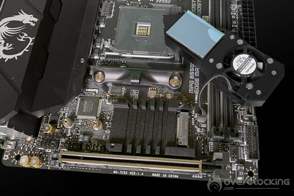 radiateur M.2 msi b550i gaming edge max wifi