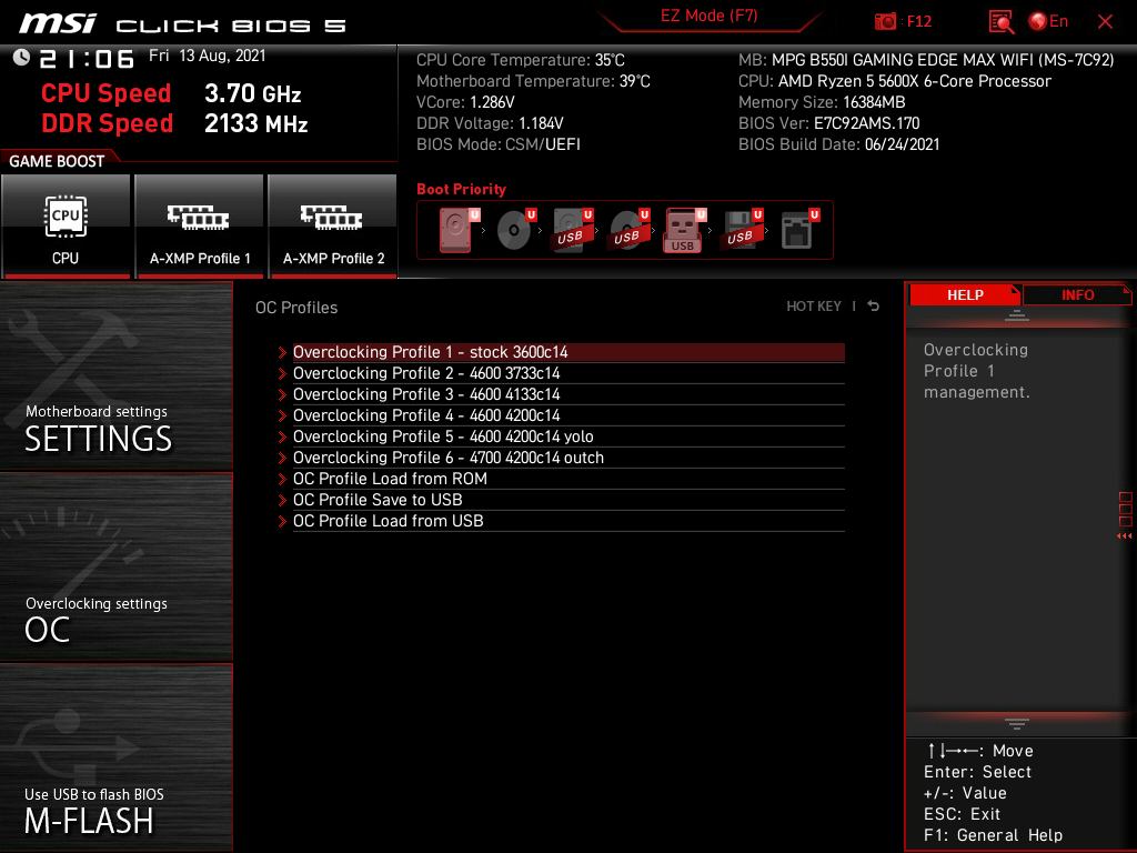 bios 3 msi b550i gmaing edge max wifi